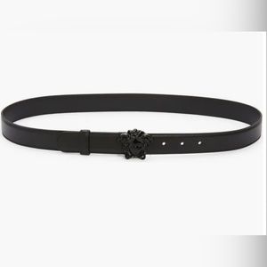 Versace women’s black Medusa belt NWT